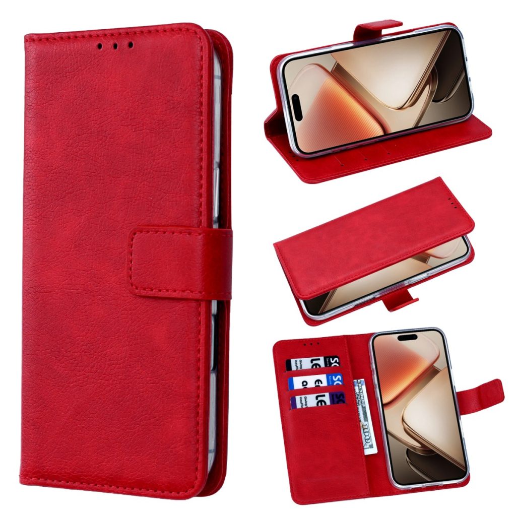 iPhone 18 Pro Max/17 Pro Max- A-Quality Bookcase - Rood