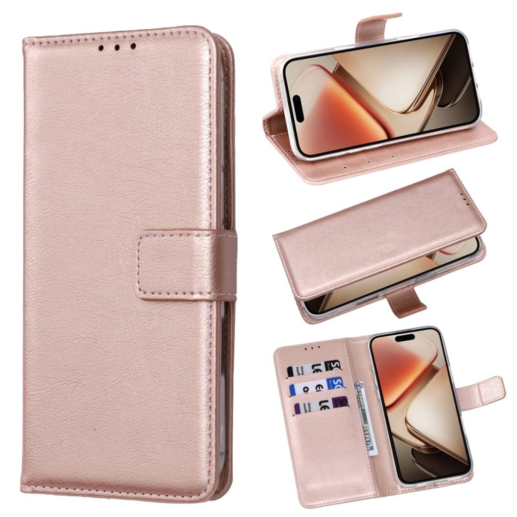 iPhone 18 Pro Max/17 Pro Max- A-Quality Bookcase - Rosegoud