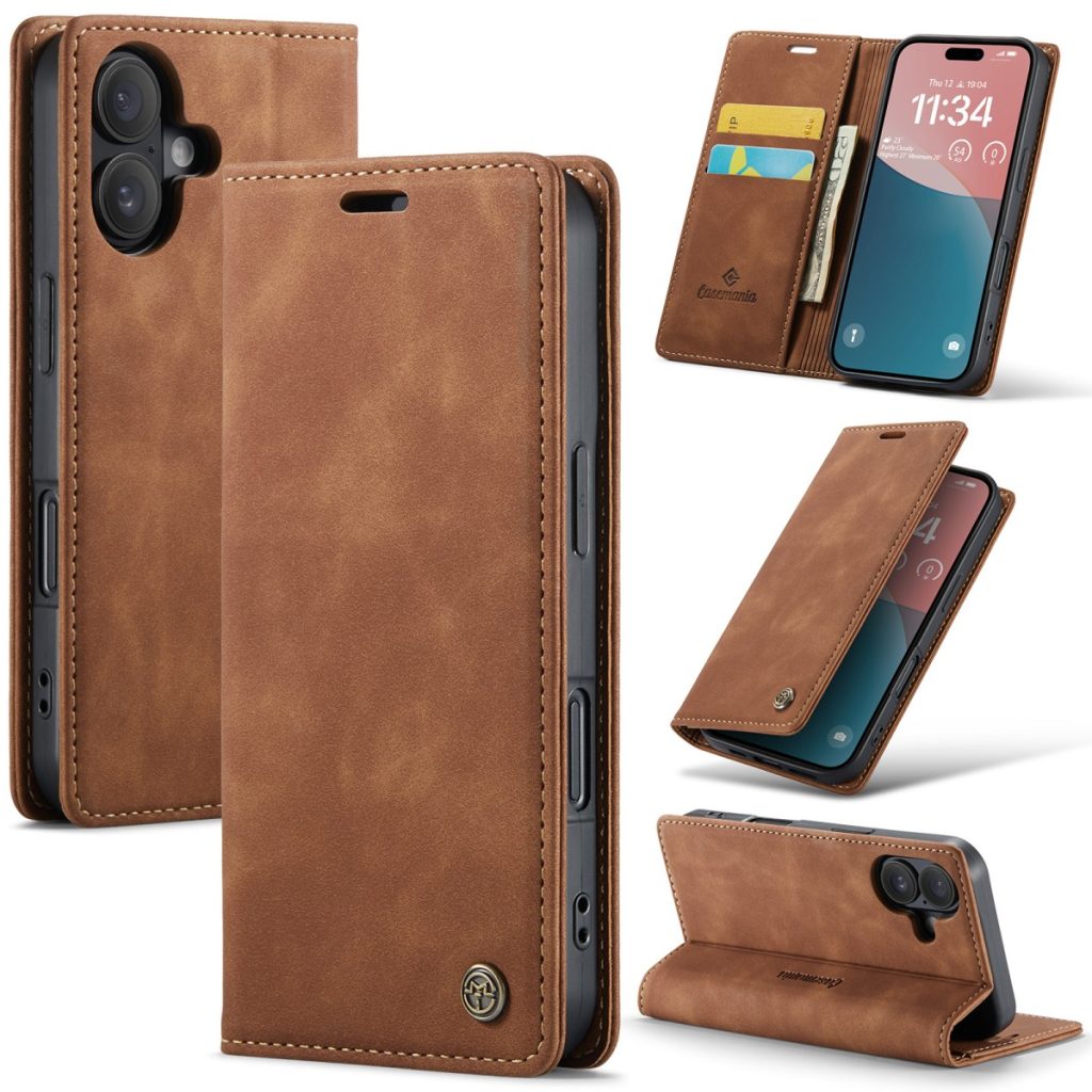 iPhone 18 Pro Max/17 Pro Max - CaseMania Slim Bookcase - Bruin
