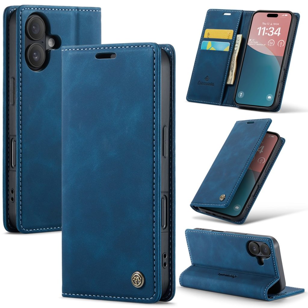 iPhone 18 Pro Max/17 Pro Max - CaseMania Slim Bookcase - Donker Blauw