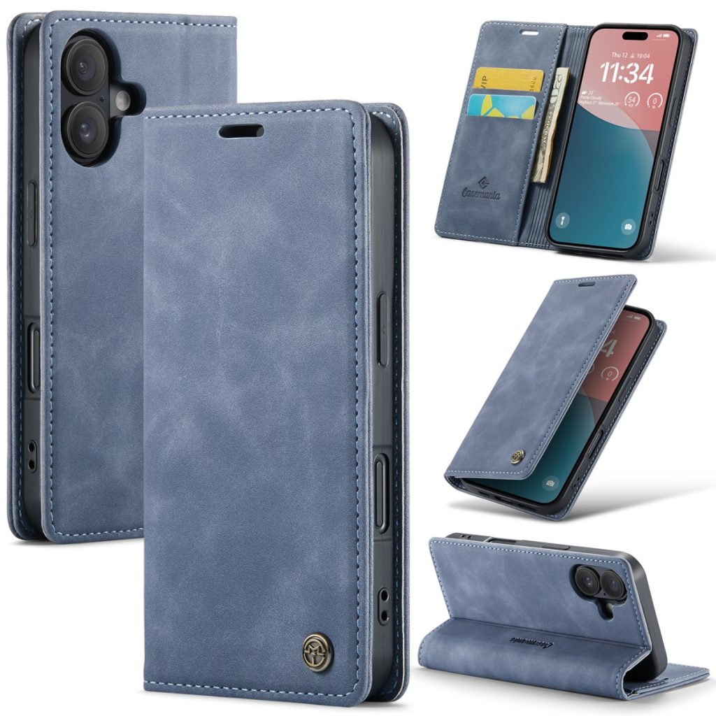 iPhone 18 Pro Max/17 Pro Max - CaseMania Slim Bookcase - Grijs