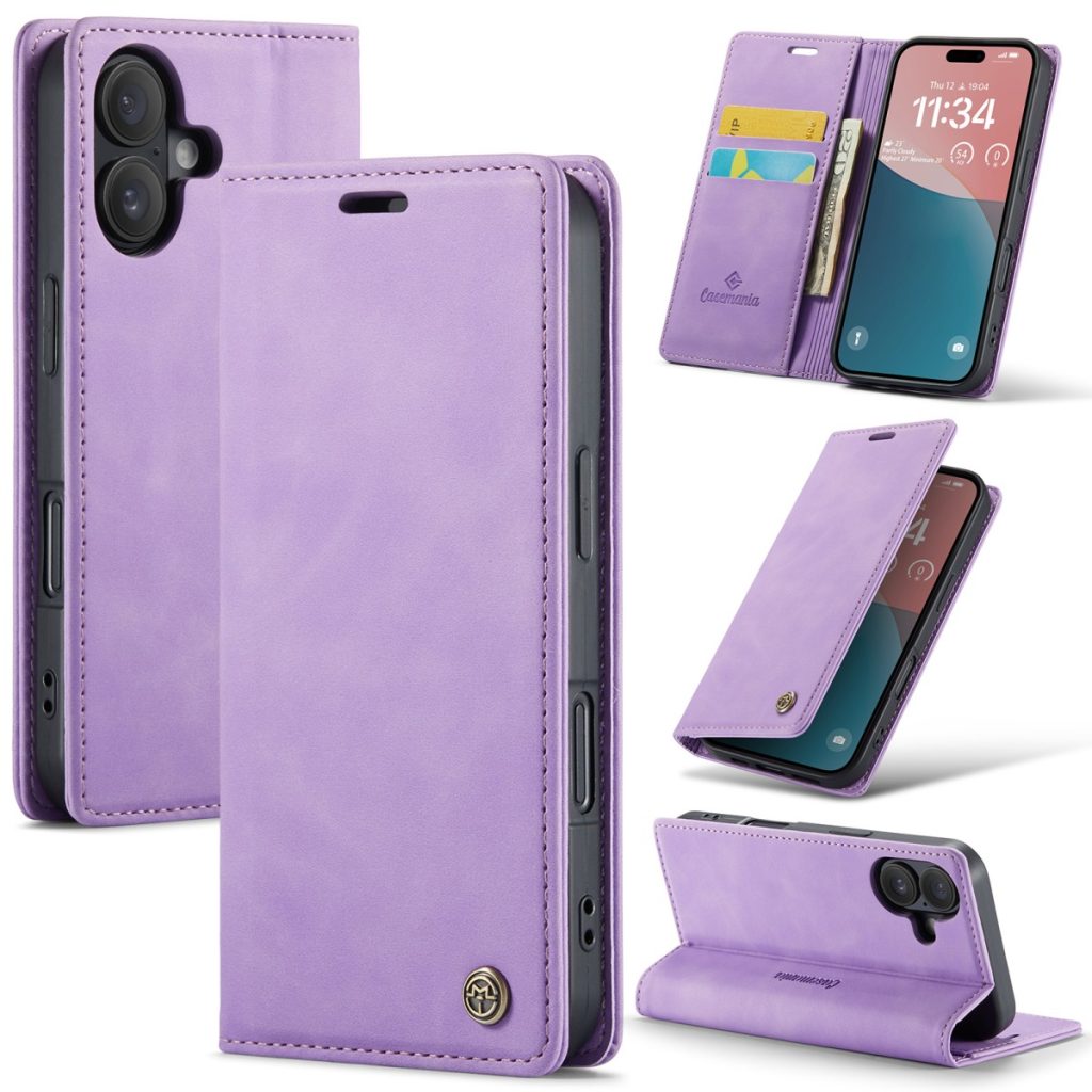 iPhone 18 Pro Max/17 Pro Max - CaseMania Slim Bookcase - Lila