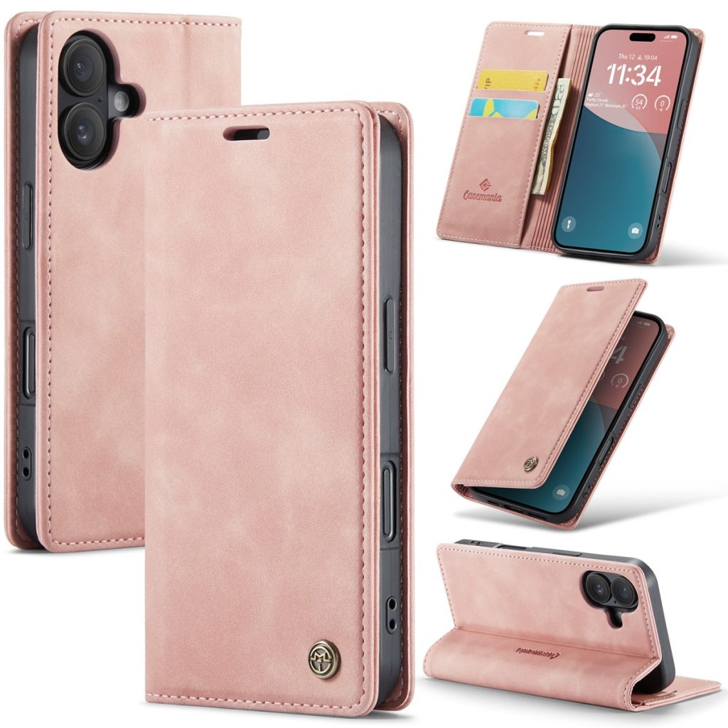 iPhone 18 Pro Max/17 Pro Max - CaseMania Slim Bookcase - Roze