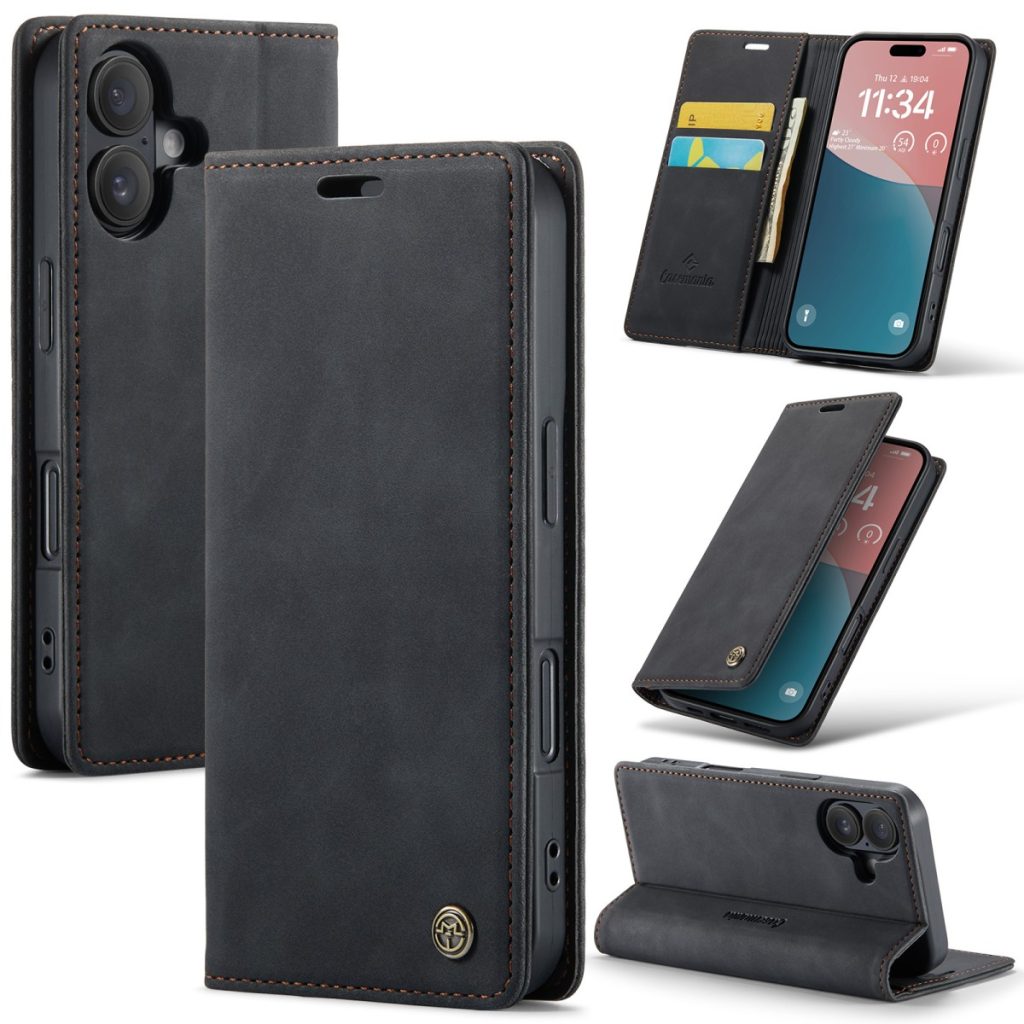 iPhone 18 Pro Max/17 Pro Max - CaseMania Slim Bookcase - Zwart