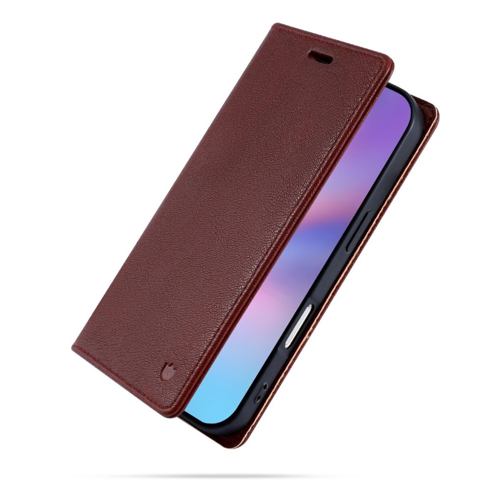 iPhone 18 Pro Max/17 Pro Max - CaseMania Fine Grain Slim Wallet Case - Bordeaux