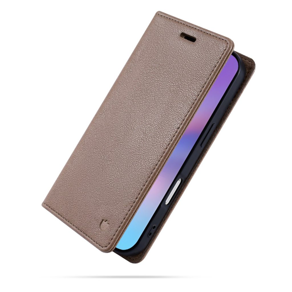iPhone 18 Pro Max/17 Pro Max - CaseMania Fine Grain Slim Wallet Case - Bruin