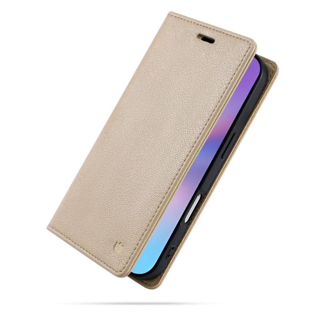 iPhone 18 Pro Max/17 Pro Max - CaseMania Fine Grain Slim Wallet Case - Zalm